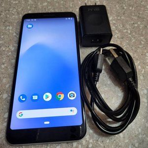 Google Pixel 3a XL 64GB (unlocked) White Smartphone (clear cover included)